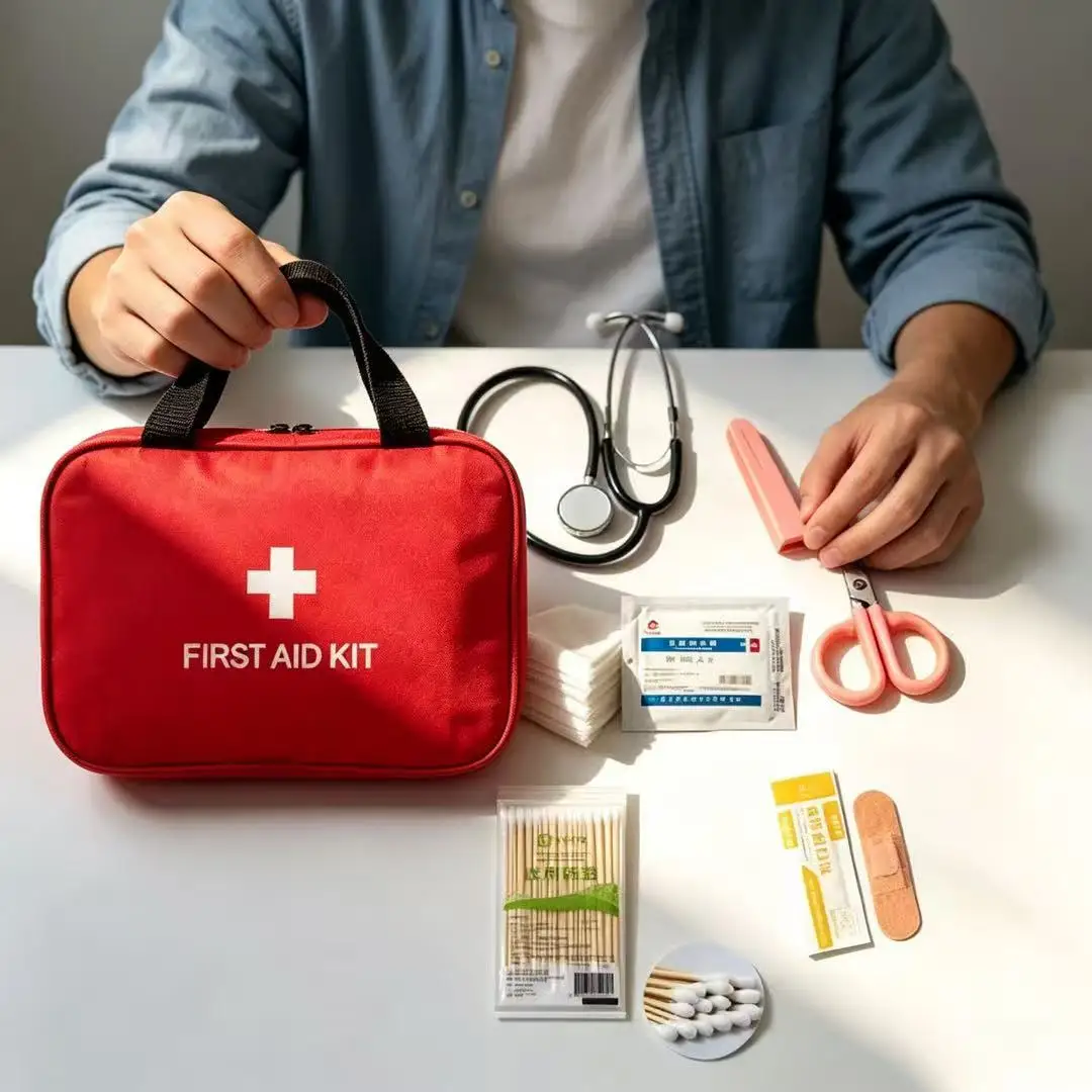 Survival Kit - Apteczka z przyborem medycznym, stetoskopem, opatrami,