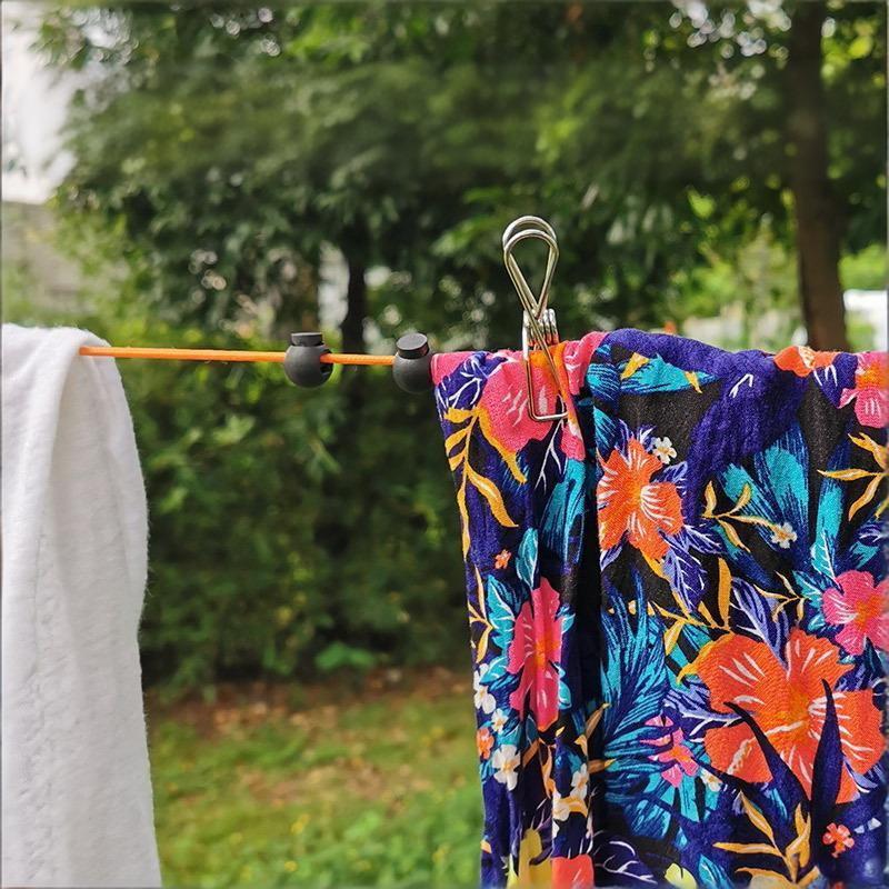 Camping Outdoor Clothing - Nowa, składana linka do suszenia ubrań,