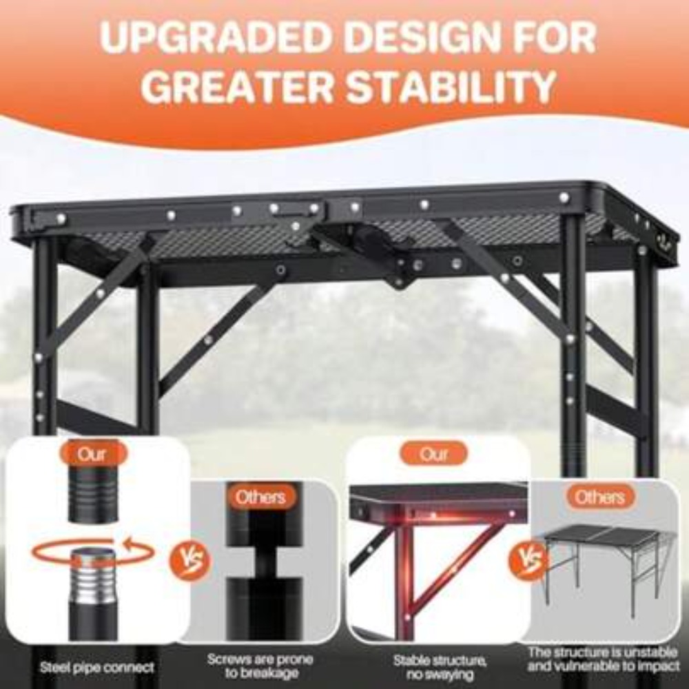 Outdoor Camping Table - Przenośny składany stół kempingowy 23 x