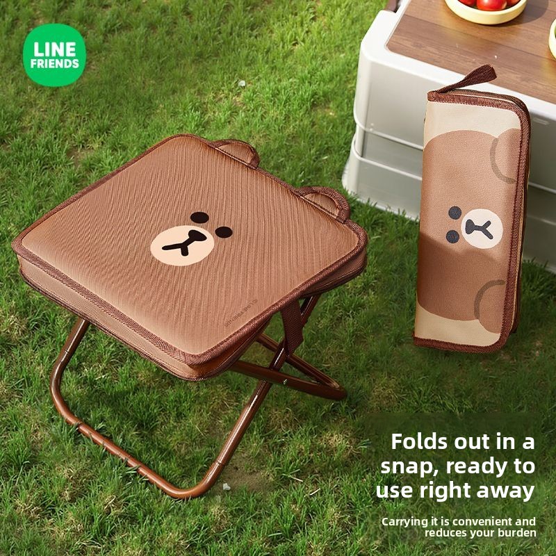Outdoor Camping Korea - Krzesło składane LINE FRIENDS Brown Cony