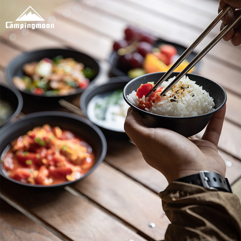 Outdoor Camping Korea - CAMPINGMOON Zestaw naczyń kempingowych ze stali