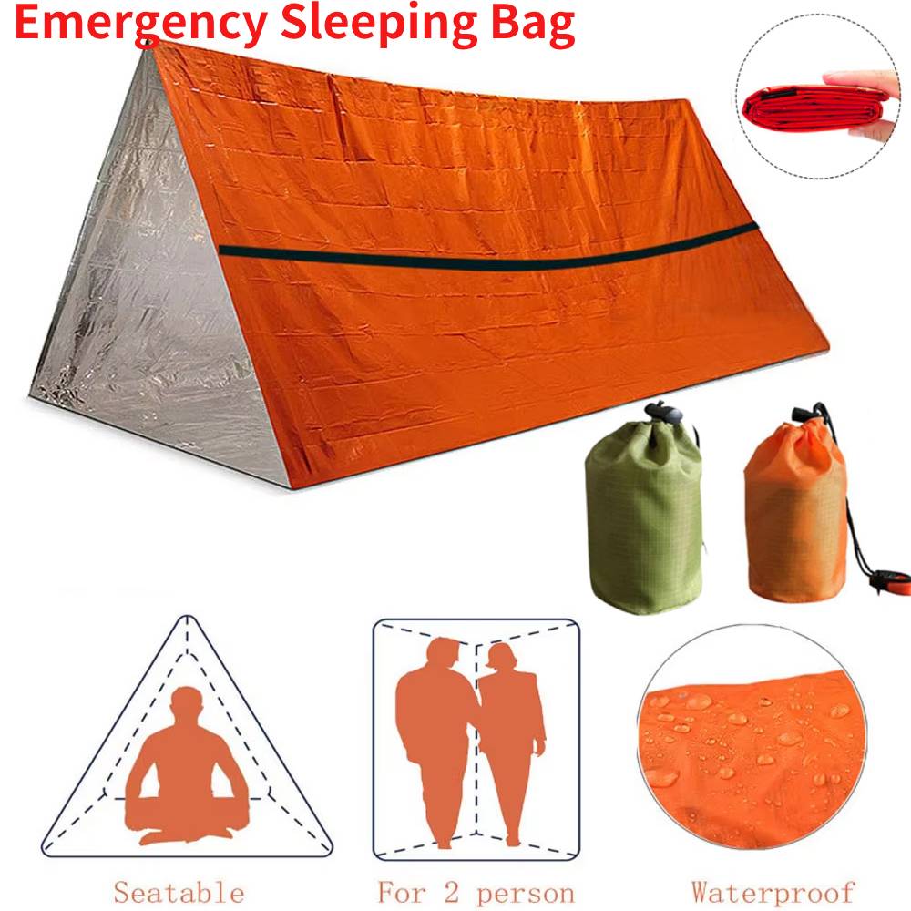 Survival Kit - Przenośny Wodoodporny Awaryjny Śpiwór Przetrwania Outdoor