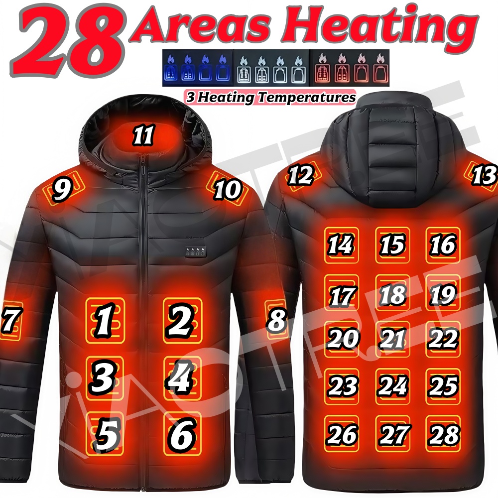 Camping Outdoor Clothing - Kurtka grzewcza męska i damska z
