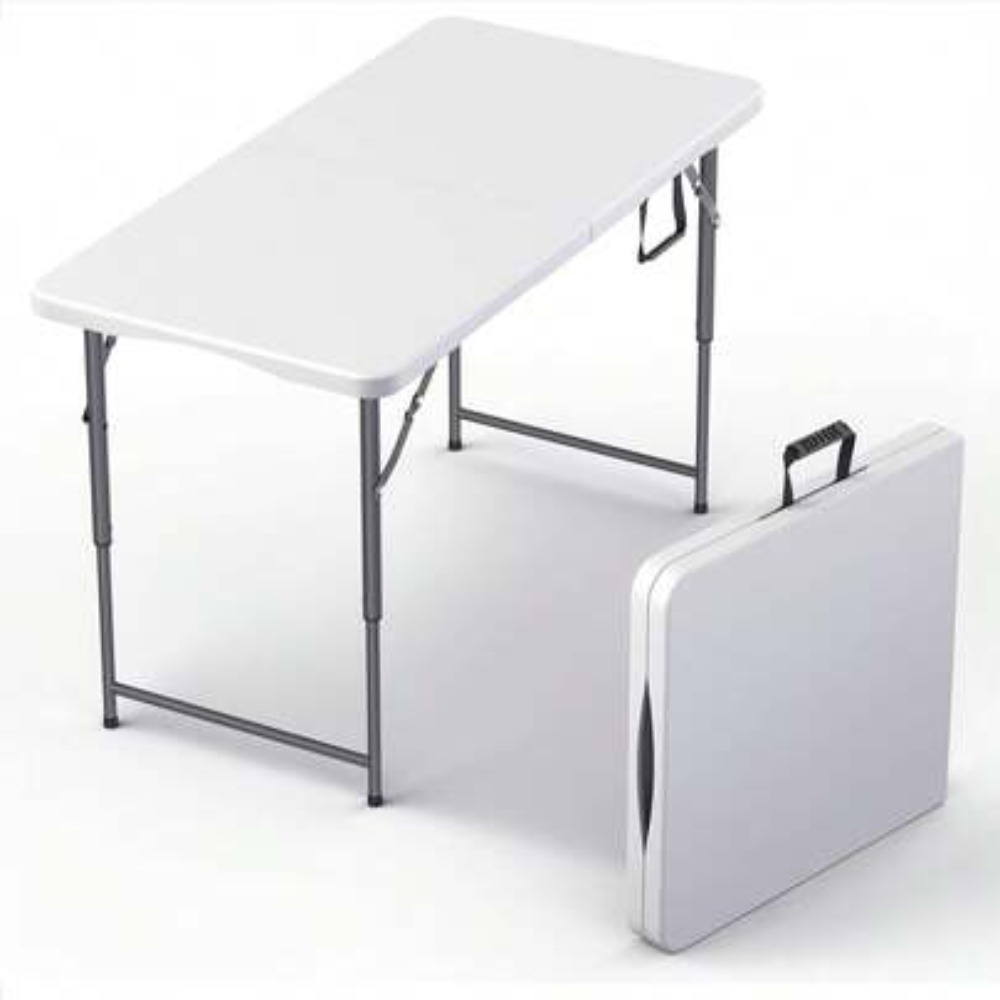 Camp Table Folding - Składany stół 4FT z regulowaną wysokością,