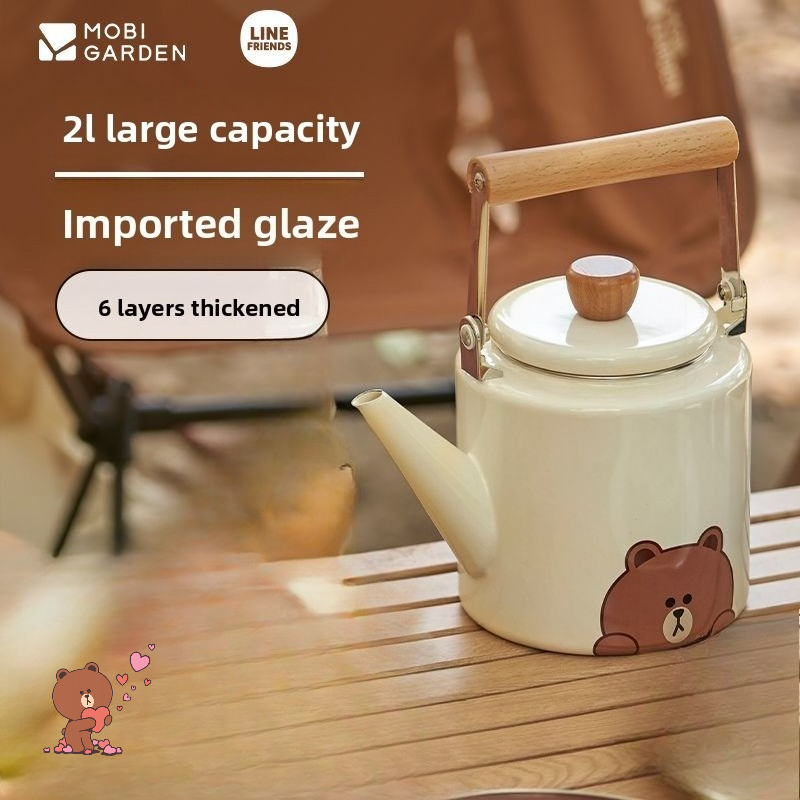 Czajnik LINE FRIENDS Brown Con – Outdoor Camping Korea recenzja i cena