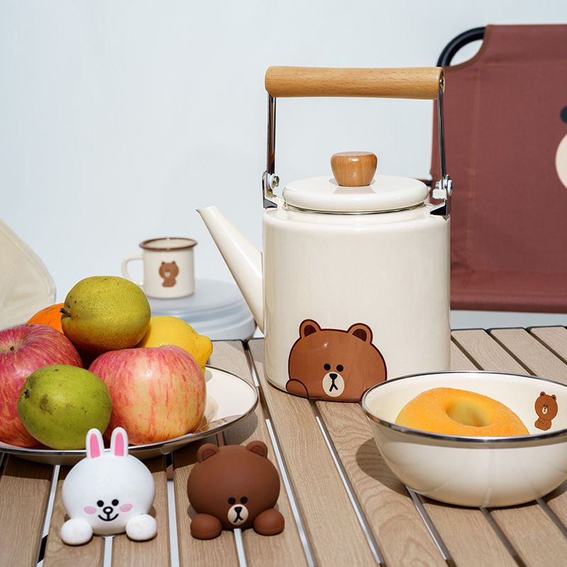 Czajnik LINE FRIENDS Brown Con – Outdoor Camping Korea recenzja i cena