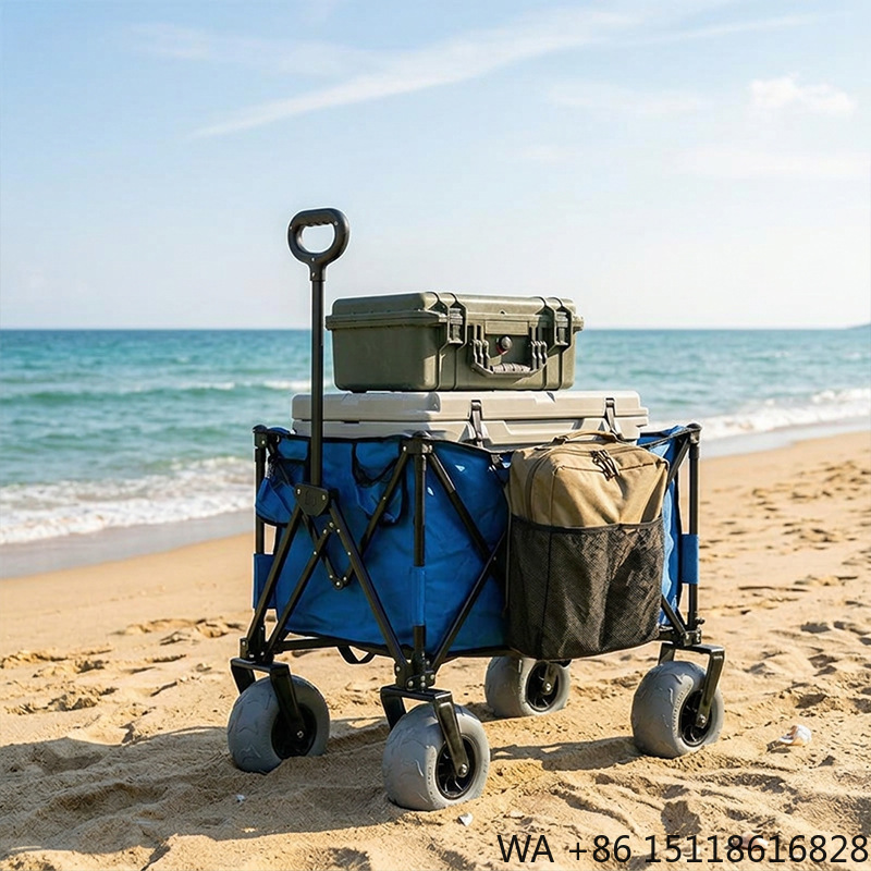 Składany metalowy wózek plażow – Camp Table Folding recenzja i cena