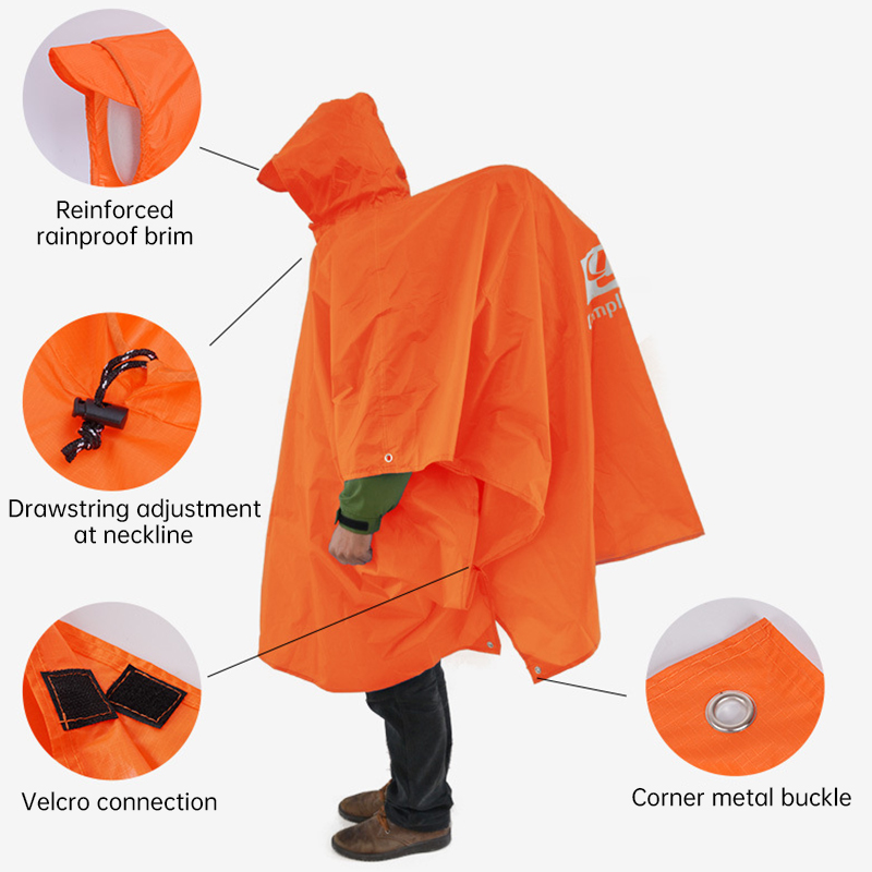Wodoodporny płaszcz przeciwdes – Camping Rain Poncho recenzja i cena