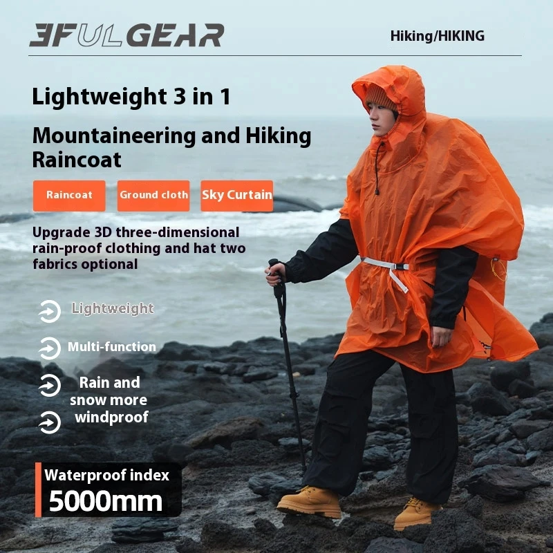 3F UL GEAR Ultralekka Kurtka P – Camping Rain Poncho recenzja i cena