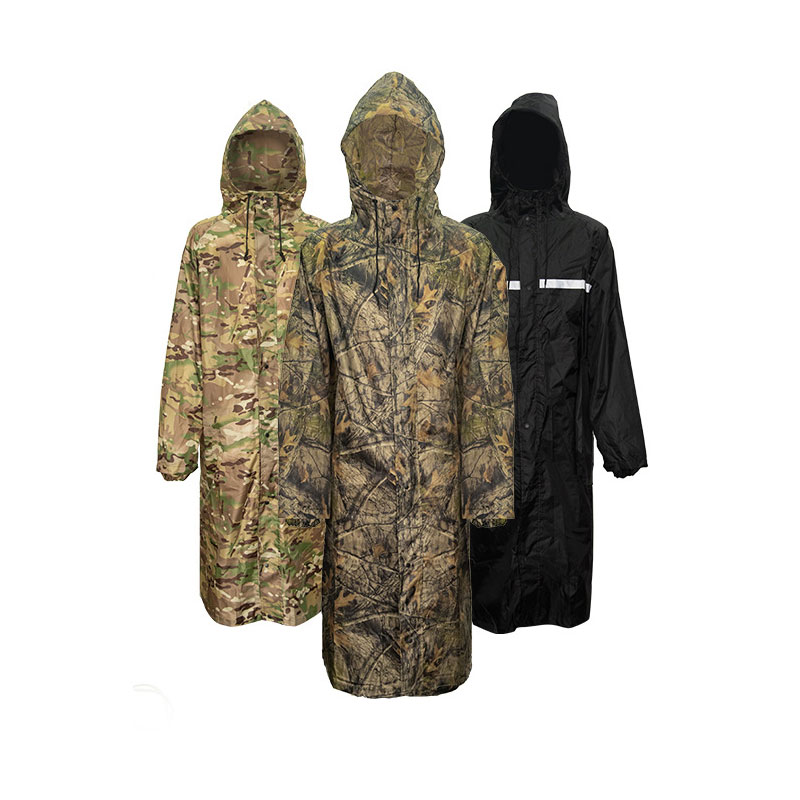 Kamuflaż długi płaszcz przeciw – Camping Rain Poncho recenzja i cena