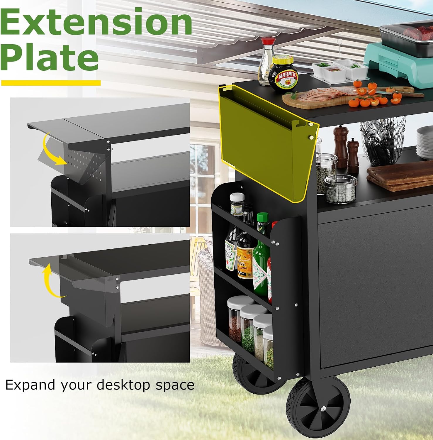 Wózek-grill zewnętrzny ze stoł – Outdoor Camping Table recenzja i cena