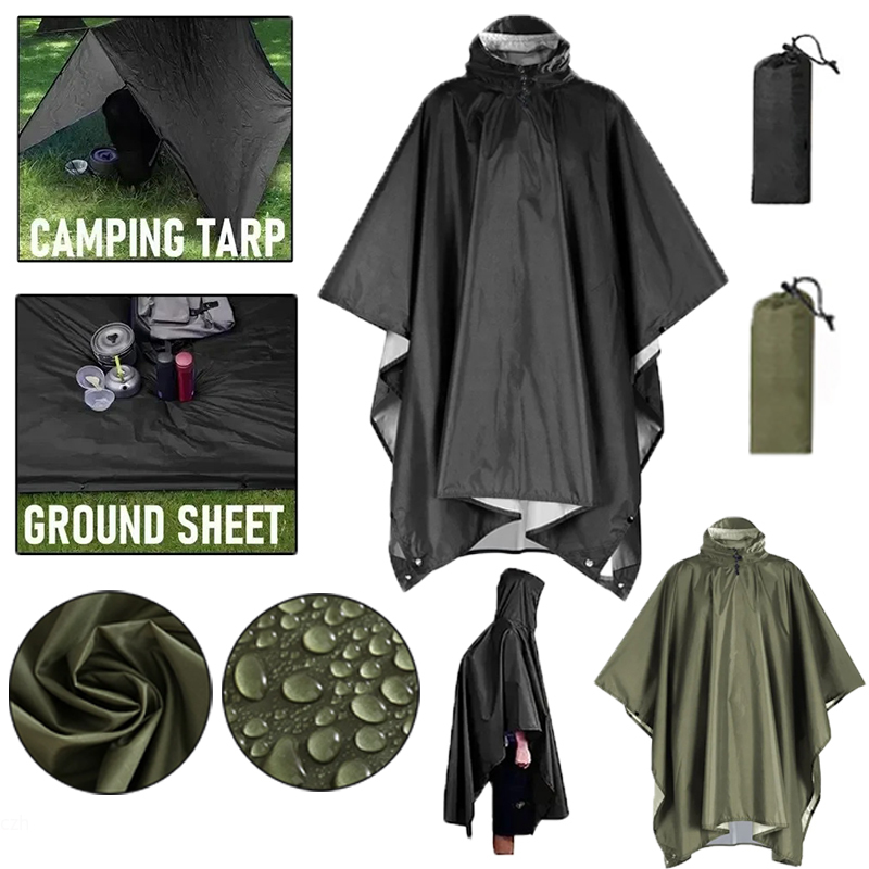 Płaszcz przeciwdeszczowy wojsk – Camping Rain Poncho recenzja i cena