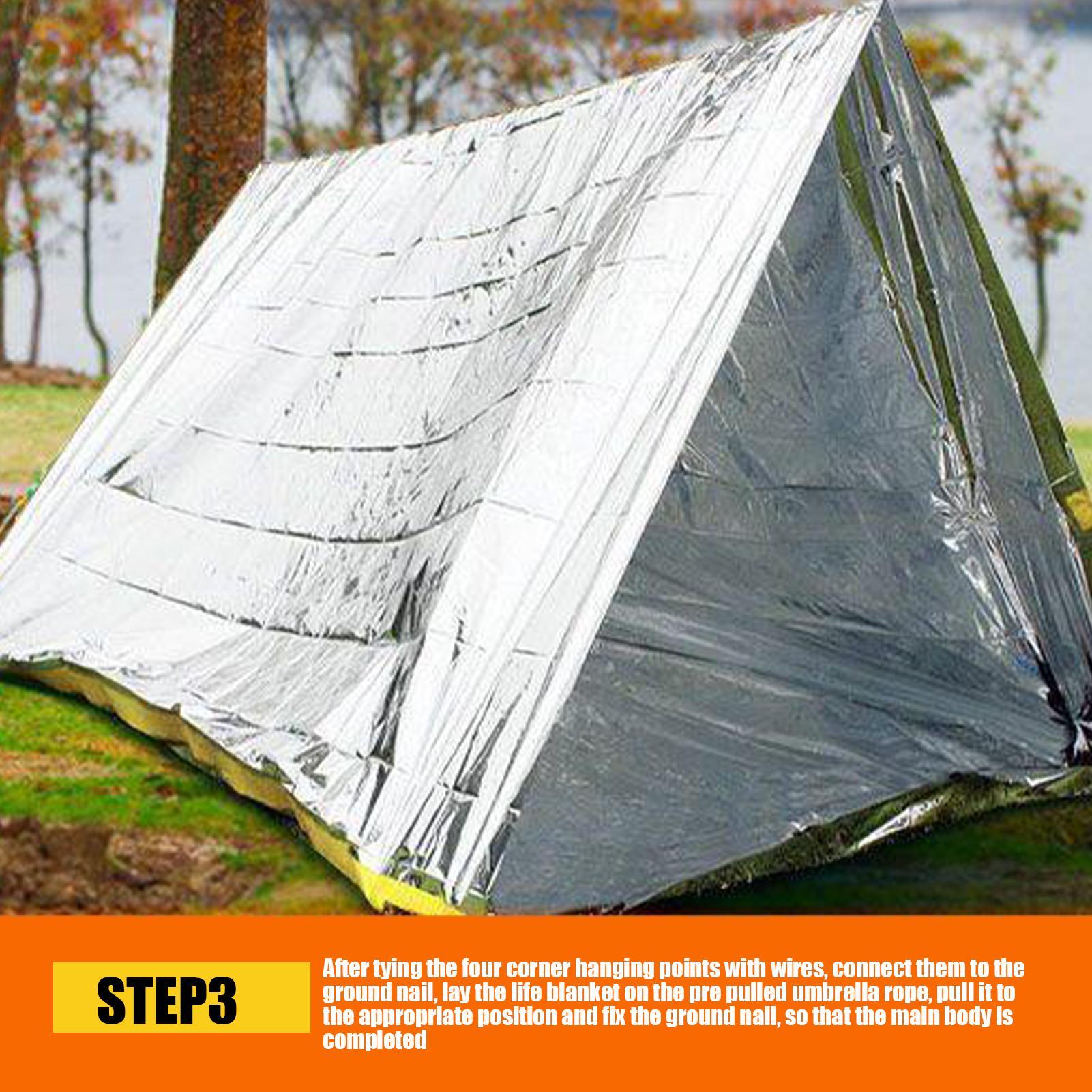 1 szt. Koc ratunkowy wiatroodp – Survival Kit recenzja i cena