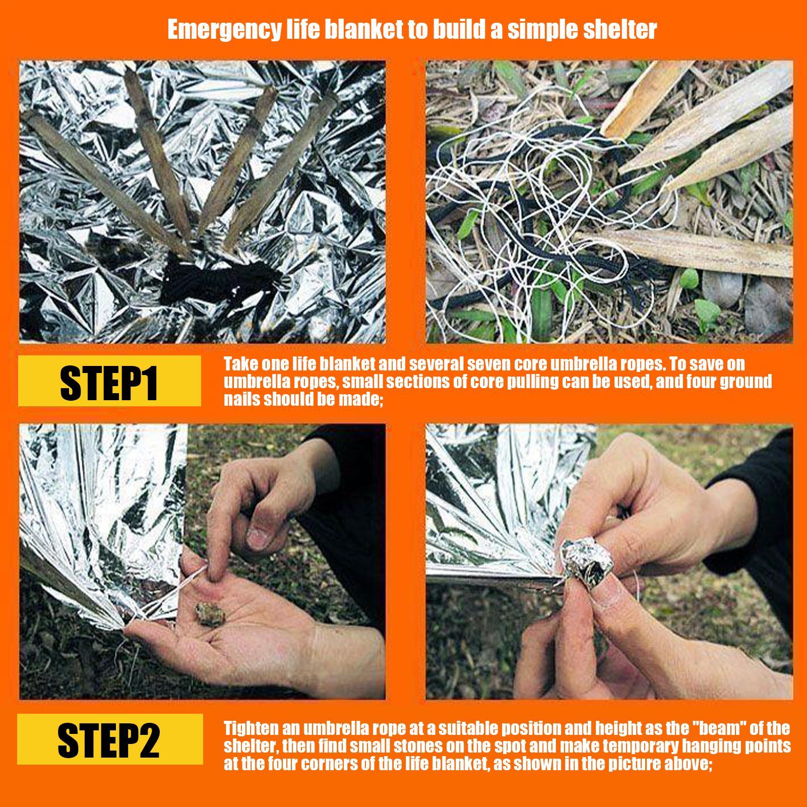 1 szt. Koc ratunkowy wiatroodp – Survival Kit recenzja i cena