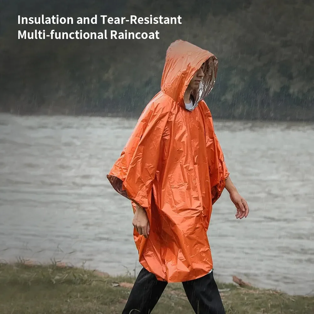 Awaryjny płaszcz przeciwdeszcz – Camping Rain Poncho recenzja i cena