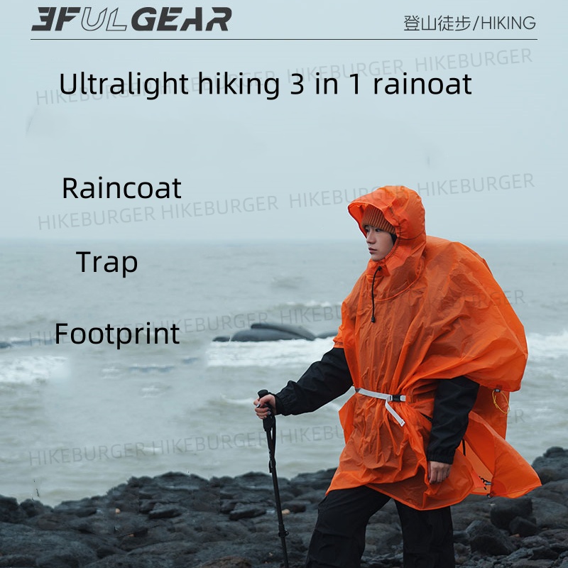 3F UL GEAR 3w1 Poncho Przeciwd – Camping Rain Poncho recenzja i cena